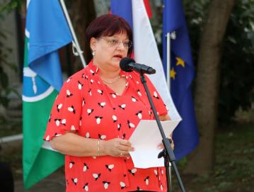 Slavnostna govornica v Gorenji vasi dr. Irena Oblak FOTO: ARHIV KS GORENJA VAS