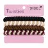 gumice SIB Twisties - rjavo/črne