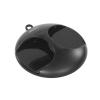 ogledalo SIB Luna Round Mirror - črn