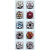 kristalna roža SS aquamarine + safir