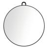 ogledalo SIB Luna Round Mirror - črn