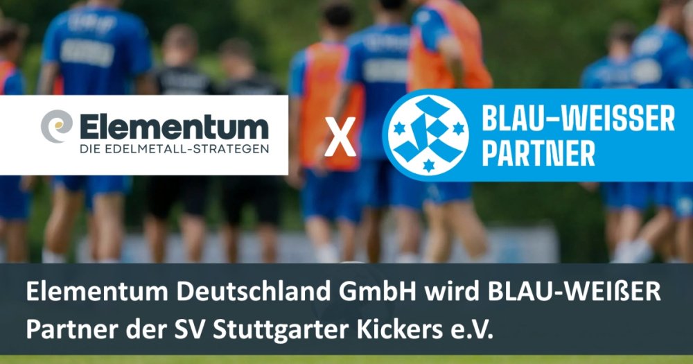 Elementum Deutschland GmbH wird BLAU-WEIßER PARTNER der SV Stuttgarter Kickers e.V.