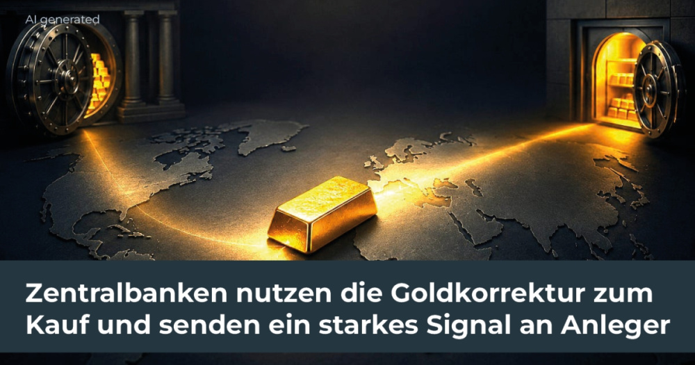 Zentralbanken nutzen die Goldkorrektur zum Kauf und senden ein starkes Signal an Anleger