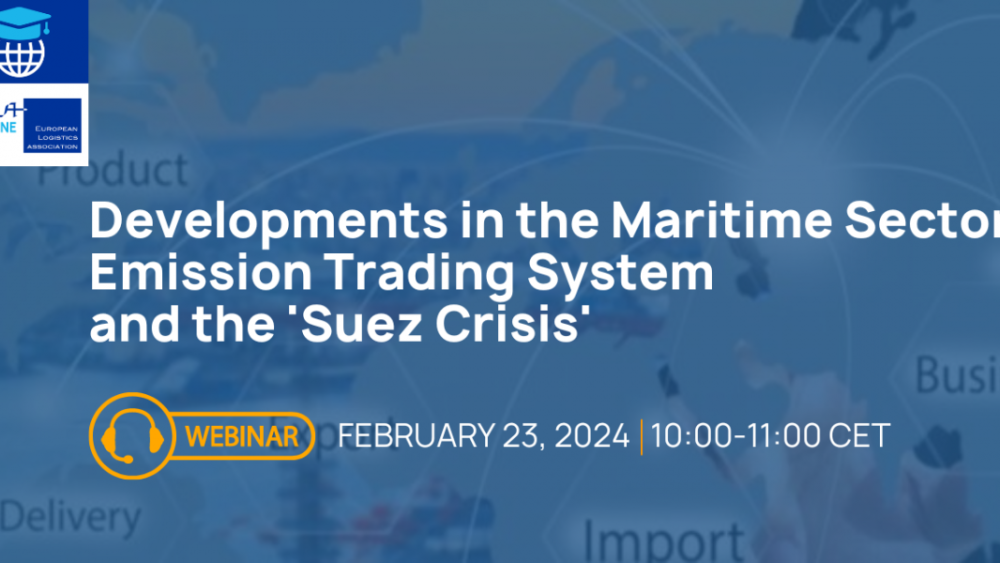 ELA Online: Developments in the Maritime Sector, Emission Trading System and the 'Suez Crisis'
