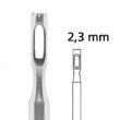 Raue nastavek, votli - nazobčan, 2,3mm