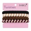 gumice SIB Twisties - rjavo/črne