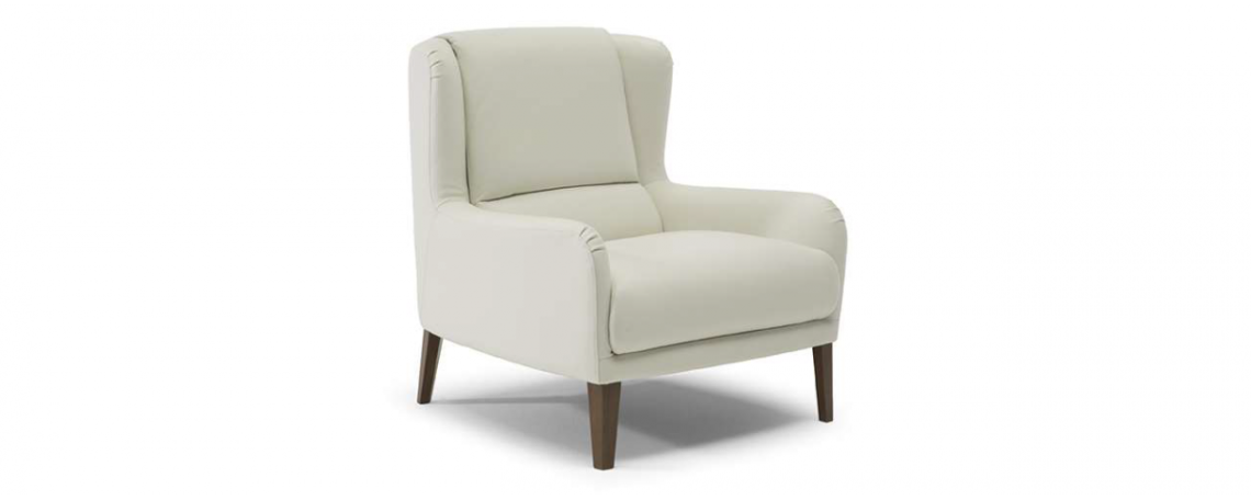 Fotelj GRATA - Natuzzi Editions v belem usnju