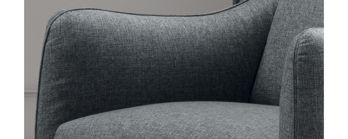Fotelj PLATEA v sivi tkanini - Natuzzi