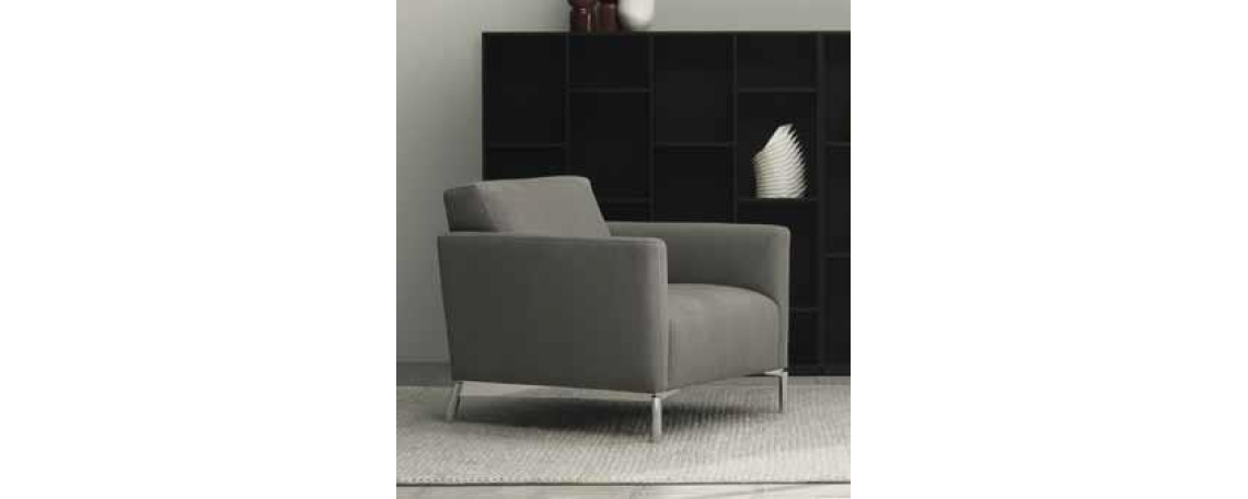 Enosed TRATTO by Manzoni & Tapinassi - Natuzzi v sivi tkanini