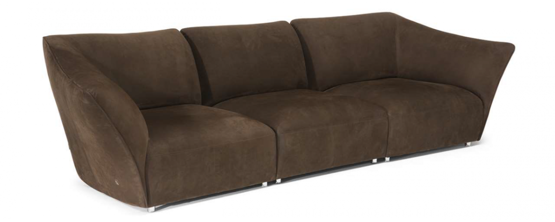 Modularna sedežna garnitura TIMELESS by Lorenza Bozzoli - Natuzzi v rjavi tkanini