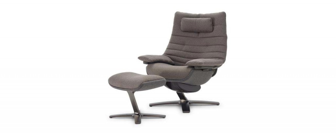 Počivalnik Re-vive v sivi barvi - Natuzzi