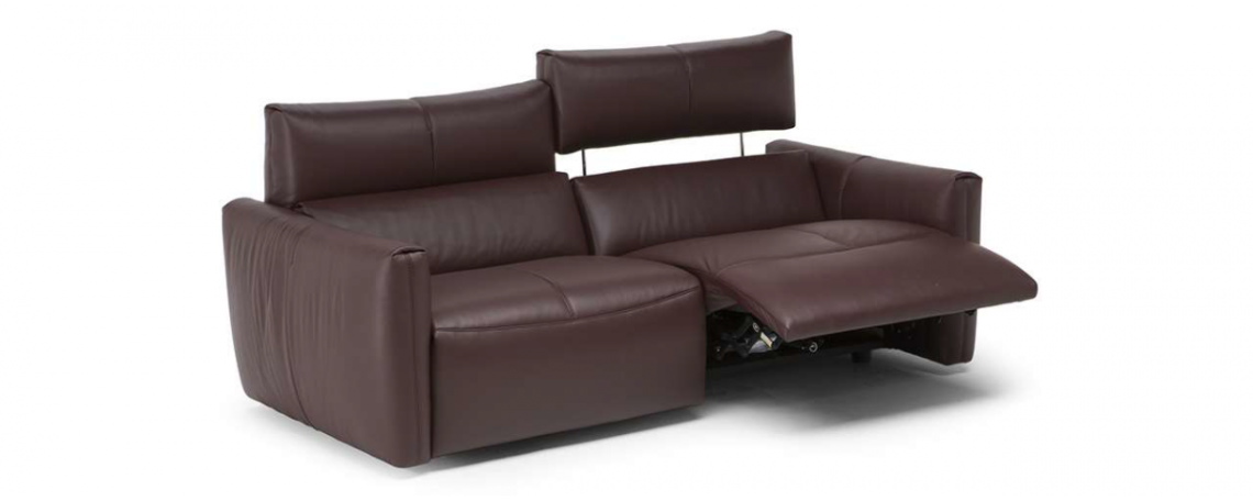 Sedežna garnitura GALAXY by Natuzzi Design Center v vijoličnem usnju