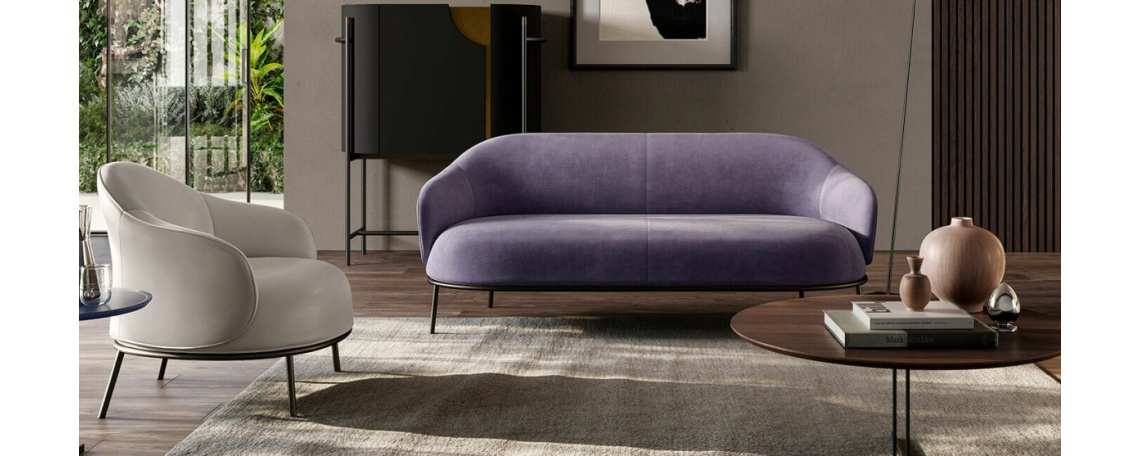 Sedežna garnitura BOTANIC, trosed in fotelj