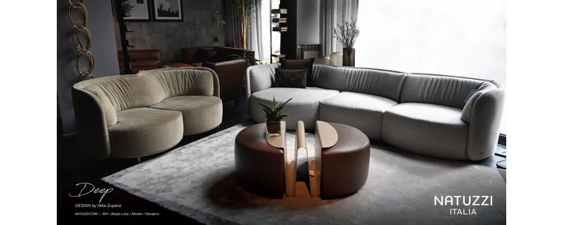 Sedežna garnitura DEEP by Nika Zupanc - Natuzzi 