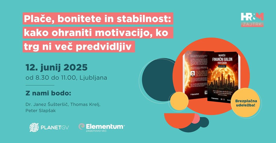  HR&M zajtrk - Plače, bonitete in stabilnost v nepredvidljivih časih