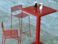 Barski zunanji stoli v rdeči kovini EMU AERO - Vrtno pohištvo Maros - Emu