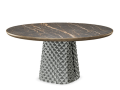 Premium keramična miza s kovinskim robom - Na voljo v različnih barvah keramike in podnoja