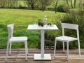 Vrtni stol SKIN v beli barvi - stoli iz reciklirane plastike SKIN - Calligaris