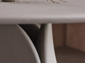 keramična glinena miza - miza ima betonski videz - argile