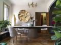 Miza s centralnim podnožjem in stoli TUKA MID - Elegantne jedilnice po vrhunskih cenah - Maros Connubia