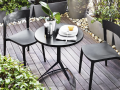 Črni vrtni stoli iz plastike SKIN - Stoli za balkone in terase SKIN - Calligaris