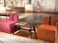 Fotelj GAIA - Natuzzi Editions - Maros -6  - Fotelj GAIA - Natuzzi Editions - Maros -6 v oranžni in roza tkanini
