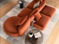 GINZA sedežna garnitura - GINZA sedežna garnitura v oranžni barvi