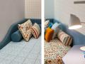 Izvlečna postelja MAYA - Twils - Maros - Izvlečna postelja MAYA - Twils - Maros, postelja z izvlečnim ležičem ali predali v modri tkanini