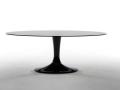 Jedilna miza IMPERIAL - Jedilna miza IMPERIAL s stekleno ploščo in črnim podnožjem