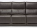 Klasična sedežna garnitura BRAMA - Natuzzi Editions - Maros - 3 - Klasična sedežna garnitura BRAMA - Natuzzi Editions - Maros - 3 v rjavem umetnem usnju