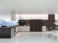 Kuhinja WAY SNAIDERO - Kuhinja WAY SNAIDERO z belimi frontami in imitacijo lesa, ter z imitacijo marmorja