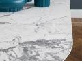 Miza CAMEO - Miza CAMEO s keramično ploščo v videzu white marble