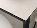 Miza DORIAN - Miza DORIAN s ploščo v melaminu in s kovinskimi nogami