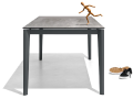 Miza PENTAGON - Miza PENTAGON s keramično ploščo in kovinskimi nogami