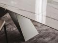 Miza PREMIER - Miza PREMIER s keramično ploščo v imitaciji belega marmorja