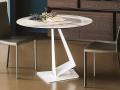 Bela keramična miza Roger Keramik - Okrogle mize Cattelan Italia - Roger