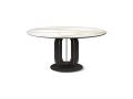 Okrogla miza SOHO Keramik - Okrogla keramična miza s kovinskim podnožjem Soho - Cattelan Italia -1