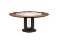 Okrogla miza Soho Ker-Wood - Okrogla keramična miza s kovinskim podnožjem Soho - Cattelan Italia -7