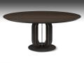 Lesena okrogla miza Soho - Okrogla lesena miza s kovinskim podnožjem Soho - Cattelan Italia -1