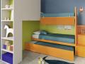 Otroška soba Nidi - kompozicija 3 by Batistella - Maros - 4 - Otroška soba Nidi - kompozicija 3 by Batistella - Maros z belo omaro in oranžno posteljo