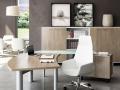 Pisarniško pohištvo X TIME WORK by Quadrifoglio - Maros  - Pisarniško pohištvo X TIME WORK by Quadrifoglio - Maros lesena pisarniška miza s predali in kovinskim podnožjem