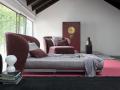 Postelja CELINE - Flou - Maros - Postelja CELINE - Flou - Maros, fotelj ki se raztegne v posteljo v roza tkanini