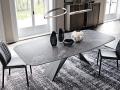 Ovalna keramična miza Premier Keramik - Črna ovalna jedilna miza s kermično ploščo Cattelan Italia
