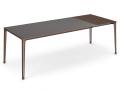 Miza z možnostjo raztegljivosti - Jedilna miza s kovinskim podnožjem