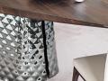 Srebrno podnožje mize Atrium Wood - Jedilne mize Atrium - Cattelan Italia - 4