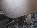 Skyline Wood - leseni rob - Lesena miza s kovinskim podnožjem - Skyline Cattelan Italia - 1