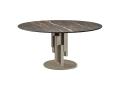 Miza Skyline Round za jedilnico - Lesena miza s kovinskim podnožjem - Skyline Cattelan Italia - 8