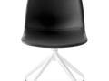 Stol ACADEMY - Stol ACADEMY v črni barvi z belim podnožjem
