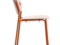 Stol YO! - Stol YO! z roza sediščem in oranžnim podnožjem