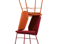 Stola SIBILLA - Stola SIBILLA oranžne in rdeče barve